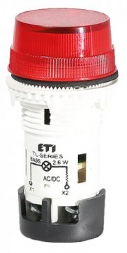 Лампа сигнальная матовая TL01X1 240V AC (красная)                                                                                                                                                                                                         