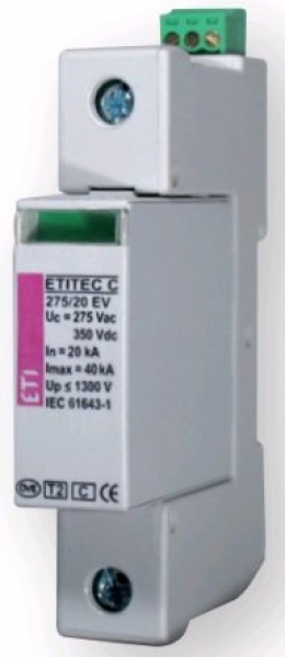 Ограничитель перенапряжения ETITEC C 275/20 EV G, 1p                                                                                                                                                                                                      