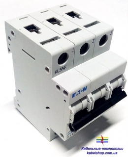 Автоматический выключатель 3-полюс. PL6-C10/3 Moeller-EATON ((CM))(286599-)3/10