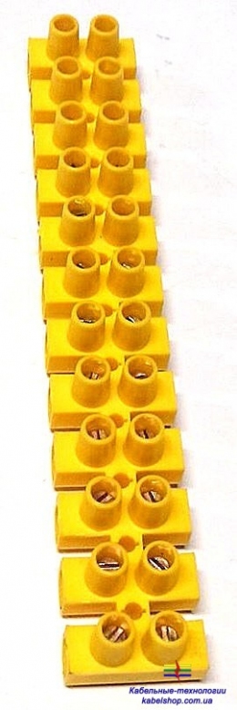 Зажим винтовой ЗВИ-10 н/г 2,5-6мм2 12пар ИЭК желтые