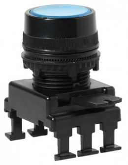 Кнопка-модуль утопленная с подсветкой HD16C6 (синий)                                                                                                                                                                                                      