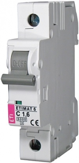 Авт. выключатель ETIMAT 6  1p C  0,5A (6kA)                                                                                                                                                                                                               