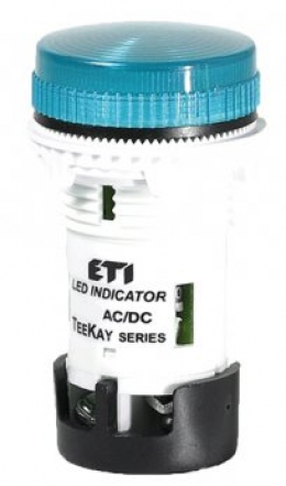 Лампа сигнальная LED матовая TT06T1 12V AC/DC (синяя) 54мм                                                                                                                                                                                                
