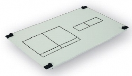 Лицевая панель 1хHVL00 и 4 модуля CP 1-2 H00 M (В300xШ250)                                                                                                                                                                                                