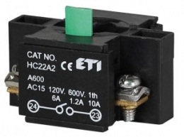 Блок-контакт HC22A2 1НО для корп.                                                                                                                                                                                                                         