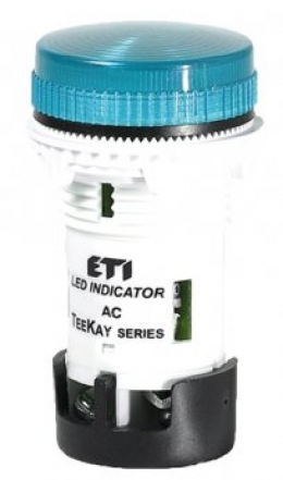 Лампа сигнальная LED матовая TT06X1 240V AC/DC (синяя) 54мм                                                                                                                                                                                               
