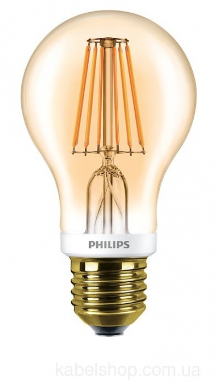 Лампа LEDCla 7.5-60W A60 E27 2000K GOLD APR Philips                                                                                                                                                                                                       