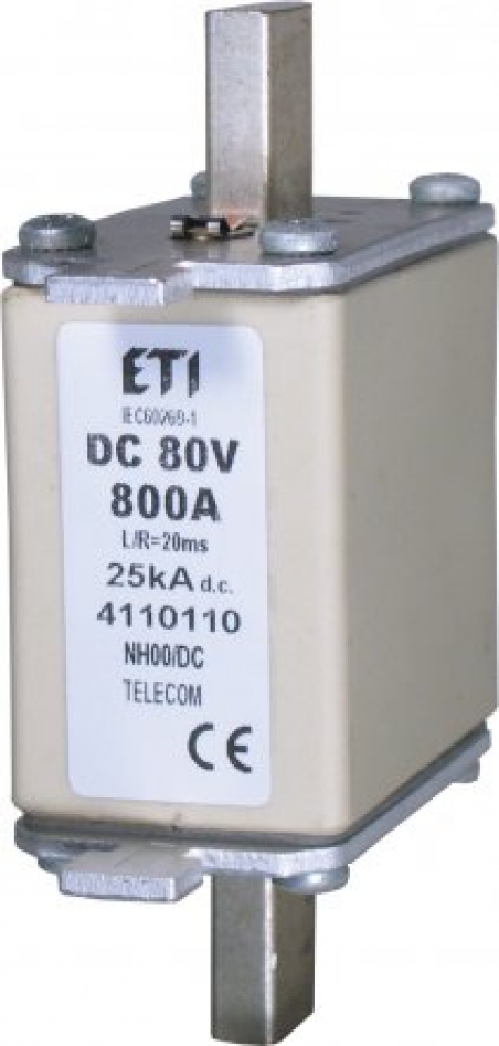 Предохранитель NH-00 TELECOM 80V DC 400A                                                                                                                                                                                                                  