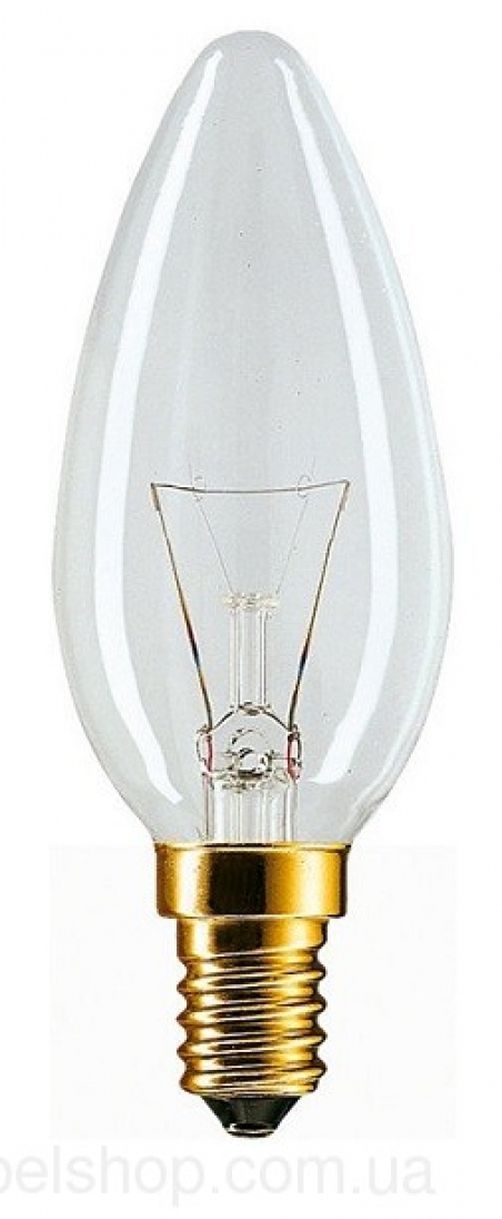 Лампа ЛОН 60 Stan 60W E14 230V B35 CL 1CT/10X10F Philips                                                                                                                                                                                                  