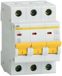 Автоматический выключатель ВА47-29 3Р 50А 4,5кА характеристика В ИЭК
