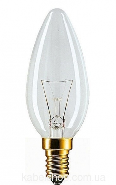 Лампа ЛОН 60 B35 60W 230V E14 CL.1CT/10X10F Philips                                                                                                                                                                                                       