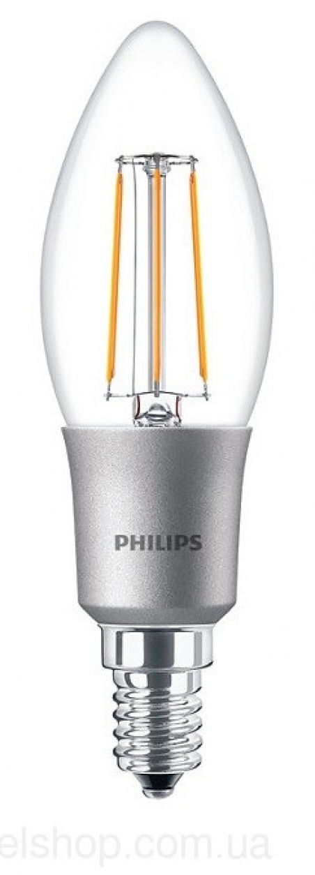 Лампа LEDClassic 4.5-50W B35 E14 WW CL D APR Philips                                                                                                                                                                                                      