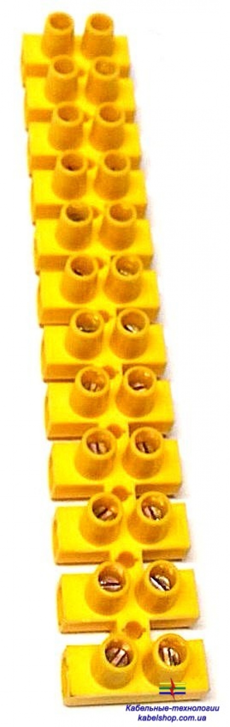 Зажим винтовой ЗВИ-5 н/г 1,5-4,0мм2 2х12пар ИЭК желтые
