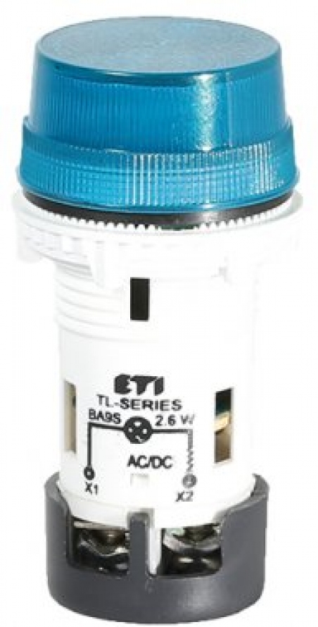 Лампа сигнальная матовая TL06X1 240V AC (синяя)                                                                                                                                                                                                           