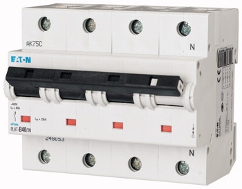 Автоматический выключатель 3+N-полюс.   PLHT-C40/3N   Moeller-EATON(CD)(248062)