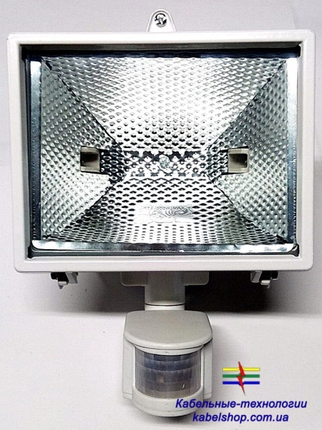 Прожектор ИО500Д (детектор) галоген.белый IP54