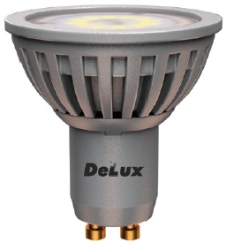 Лампа светодиодная DELUX GU10E 5Вт GU10 теплый белый