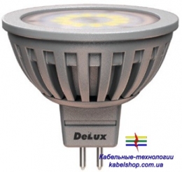 Лампа светодиодная DELUX JCDR 5Вт GU5.3 теплый белый
