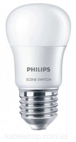 Лампа Scene Switch P45 2S 6.5-60W E27 3000K Philips                                                                                                                                                                                                       