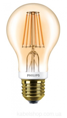Лампа LEDCla 7.5-60W A60 E27 2000K GOLD APR Philips                                                                                                                                                                                                       