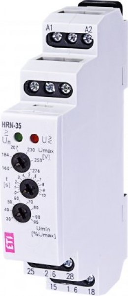 Реле контроля напряжения HRN-35  48-276V AC (1F, 2x16A_AC1)                                                                                                                                                                                               
