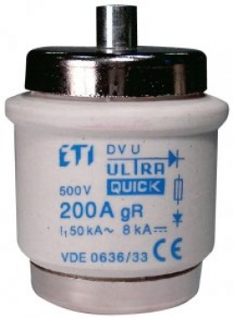 Предохранитель DVUQ125A/500V gR (50 kA)                                                                                                                                                                                                                   