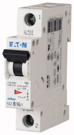 Автоматический выключатель 15кА (1полюс.) FAZ-C10/1 Moeller-EATON ((MG))(278557-)