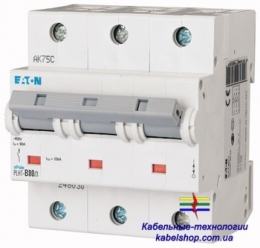 Автоматический выключатель 3-полюс. PLHT-B80/3 Moeller-EATON ((CD))(248030-)3/80