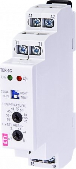 Термостат TER-3 А (-30...+10)  24-240 AC/DC (1x16A_AC1)                                                                                                                                                                                                   
