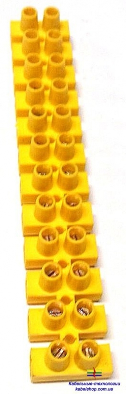 Зажим винтовой ЗВИ-30 н/г 6-16мм2 2х12пар ИЭК желтые