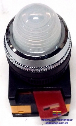 Лампа AL-22 сигнальная d22мм прозрач. неон/240В цилиндр ИЭК