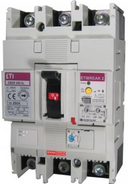 Авт. выключатель со встроенным блоком УЗО EB2R  250/4L 250А 4Р                                                                                                                                                                                            
