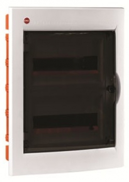 Щиток встраиваемый с дверцей 24 (2х12) модуля, IP41, цвет белый RAL9016 (81524) (ДКС)