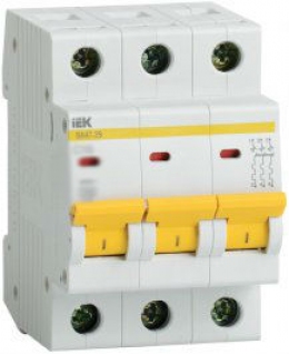 Автоматический выключатель ВА47-29 3Р 50А 4,5кА характеристика В ИЭК