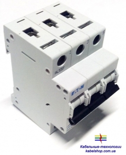 Автоматический выключатель 3-полюс. PL6-B63/3 Moeller-EATON ((CM))(286595-)3/63