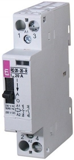 Контактор R 20-11-R 230V AC 20A (AC1) с ручн.управлением                                                                                                                                                                                                  