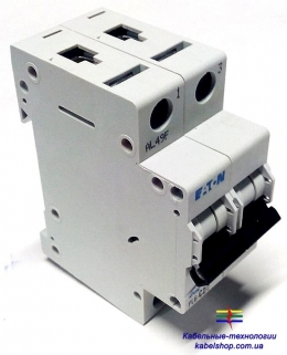 Автоматический выключатель 2-полюс. PL6-B20/2 Moeller-EATON ((CM))(286556-)2/20