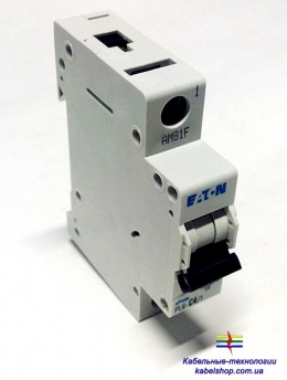 Автоматический выключатель 1-полюс. PL6-C6/1 Moeller-EATON ((CM))(286530-)1/6