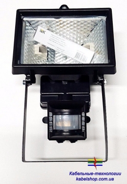 Прожектор ИО 150 Д (детектор) галогенный черный IP 54