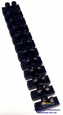 Зажим винтовой ЗВИ-3 н/г 1,0-2,5 мм2 2х12пар ИЭК черные