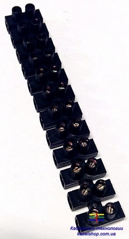 Зажим винтовой ЗВИ-5 н/г 1,5-4,0мм2 2х12пар ИЭК черные