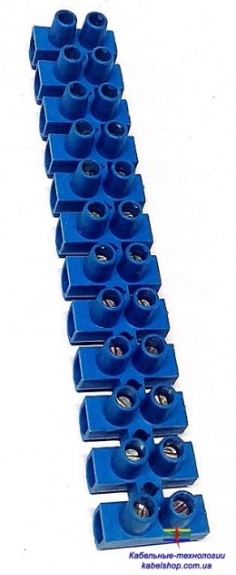 Зажим винтовой ЗВИ-3 н/г 1,0-2,5 мм2 12пар ИЭК синие