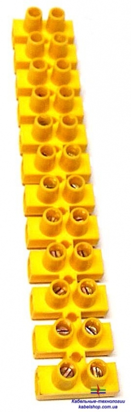 Зажим винтовой ЗВИ-5 н/г 1,5-4,0мм2 2х12пар ИЭК желтые