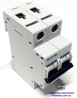 Автоматический выключатель 2-полюс. PL6-C40/2 Moeller-EATON ((CM))(286571-)2/40
