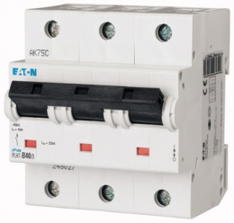 Автоматический выключатель 3-полюс. PLHT-C40/3 Moeller-EATON ((CD))(248036-)3/40