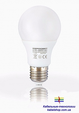 Лампа светодиодная Евросвет А-10-4200-27  10вт 170-240V