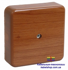 Коробка КМ41219-05 расп. для о/п 100х100х29 дуб (с конт.гр.)