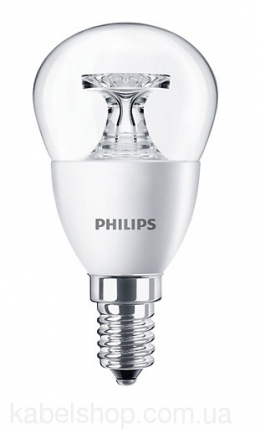 Лампа CorePro LEDlustre ND 5.5-40W E14 840 P45 CL Philips                                                                                                                                                                                                    