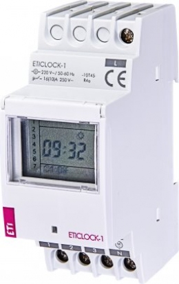 Цифровой таймер Eticlock-1 230V (1x16A_AC1)                                                                                                                                                                                                               