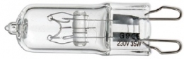 Галогенная лампа G9 35Вт прозрачная